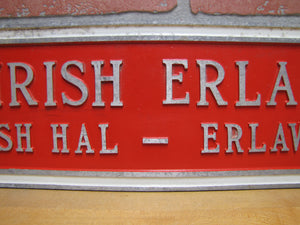 IRISH ERLA Racehorse Barn Stall Sign Racing Horse IRISH HAL - ERLAWAY
