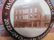 Load image into Gallery viewer, HASKELL IMPLEMENT &amp; SEED CO LEWISTON MAINE Original Old Advertising Sign Mirror
