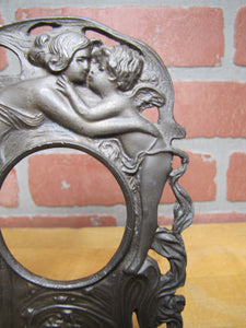 Cupid & Psyche Antique Victorian Decorative Arts Pocket Watch Display Holder