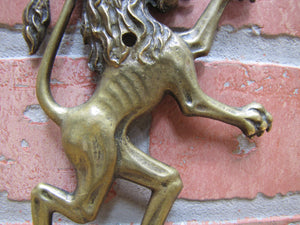 Beast Creature Lion Monster Antique Bronze Decorative Arts Hardware Element