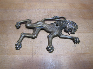 Beast Creature Lion Monster Antique Bronze Decorative Arts Hardware Element