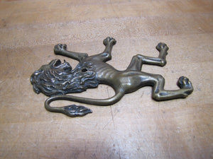 Beast Creature Lion Monster Antique Bronze Decorative Arts Hardware Element