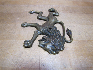 Beast Creature Lion Monster Antique Bronze Decorative Arts Hardware Element