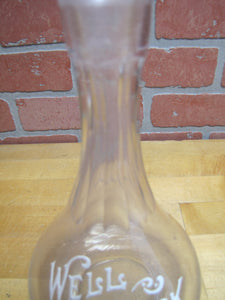 WELL BROOK Pre Prohibition Back Bar Liquor Bottle Philadelphia Whiskey WELLBROOK