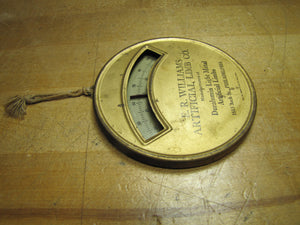 WILLIAMS ARTIFICIAL LIMB Co PHILADELPHIA Original Old Advertising Thermometer