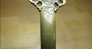 Art Nouveau Lovely Maiden Letter Opener Page Turner High Relief Bronze Brass