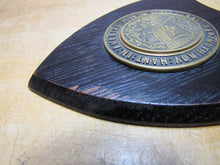 Load image into Gallery viewer, DARTMUTH College Original Old Bronze Medallion Wooden Plaque Crest Ornate
