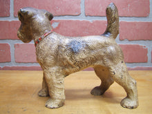 Load image into Gallery viewer, WIRE FOX TERRIER PUP Antique Cast Iron Dog Doorstop Decorative Art Statue
