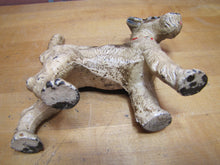 Load image into Gallery viewer, WIRE FOX TERRIER PUP Antique Cast Iron Dog Doorstop Decorative Art Statue
