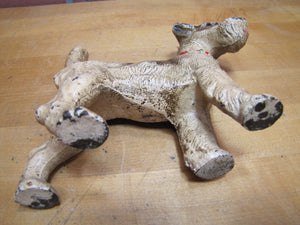 WIRE FOX TERRIER PUP Antique Cast Iron Dog Doorstop Decorative Art Statue