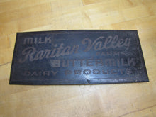 Load image into Gallery viewer, RARITAN VALLEY FARMS MILK BUTTERMILK DAIRY PRODUCTS Orig Old Advertising Sign
