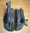 Load image into Gallery viewer, Dog Landscape Antique Bronze Clad Bookends Decorative Art Statues
