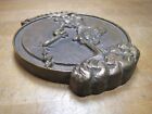 RVAH-1 UNITED STATES NAVY Old Embossed Brass Plaque Paperweight Attack Squadron