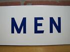 MEN Old Porcelain Flange Sign Gas Station Shop Diner Bar Pub Restroom Bathroom