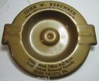 DEAD ANIMALS REMOVED PROMPTLY Old Ad Tray Ashtray J KERCHNER SEVEN VALLEYS PENNA