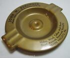 DEAD ANIMALS REMOVED PROMPTLY Old Ad Tray Ashtray J KERCHNER SEVEN VALLEYS PENNA