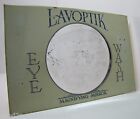 Load image into Gallery viewer, LAVOPTIK EYE WASH Antique Advertising Magnifying Mirror Sign BROWN &amp; BIGELOW Co
