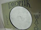 LAVOPTIK EYE WASH Antique Advertising Magnifying Mirror Sign BROWN & BIGELOW Co