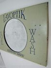 LAVOPTIK EYE WASH Antique Advertising Magnifying Mirror Sign BROWN & BIGELOW Co