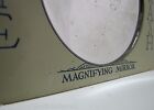 LAVOPTIK EYE WASH Antique Advertising Magnifying Mirror Sign BROWN & BIGELOW Co