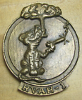 RVAH-1 UNITED STATES NAVY Old Embossed Brass Plaque Paperweight Attack Squadron