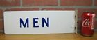 MEN Old Porcelain Flange Sign Gas Station Shop Diner Bar Pub Restroom Bathroom