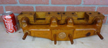 Load image into Gallery viewer, AUTO TRUCK WOOD MANIFOLD FACTORY MOLD Orig Old 2pc Decorative Art Sign V8 Engine
