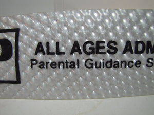 1970s GP PARENTAL GUIDANCE SUGGESTED HOLOGRAPH Movie Theater Rating Ad Sign