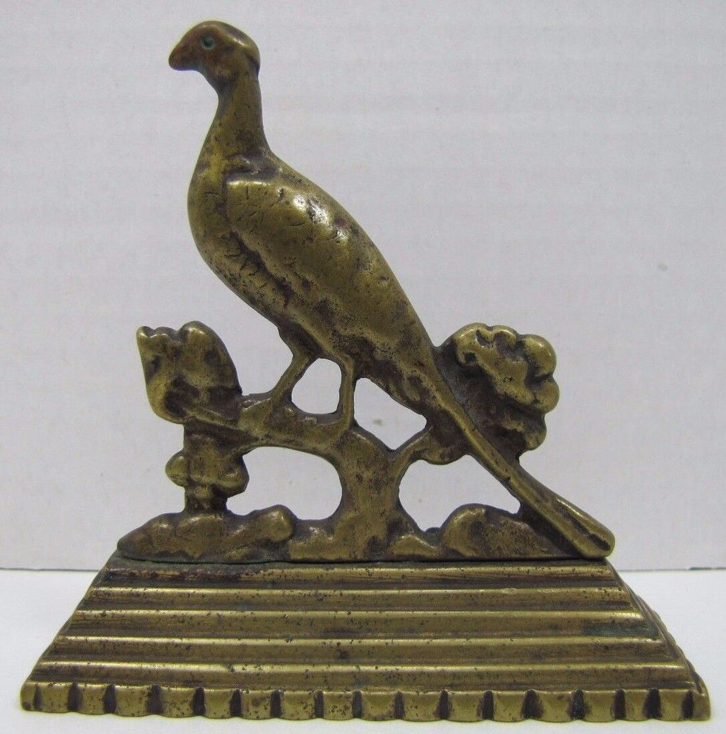 Pheasant Antique Bronze Hunting Game Bird Decorative Desk Art Ornate Paperweight