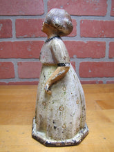 Load image into Gallery viewer, YOUNG GIRL Flower Dress Sweater Old Cast Iron Doorstop Decorative Art Statue
