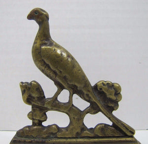 Pheasant Antique Bronze Hunting Game Bird Decorative Desk Art Ornate Paperweight