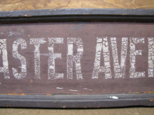 Load image into Gallery viewer, LANCASTER AVENUE DEVON Orig Old Wooden RR Train Station Stop Sign PENNSYLVANIA
