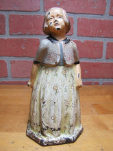 Load image into Gallery viewer, YOUNG GIRL Flower Dress Sweater Old Cast Iron Doorstop Decorative Art Statue
