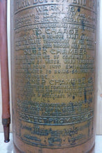 Load image into Gallery viewer, Orig Old FASTFOME Large Copper Fire Extinguisher Pyrene Manufacturing Co USA
