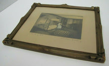 Load image into Gallery viewer, Antique Wallace Nutting &#39;A Touching Tale&#39; Framed Interior Scene Titled Signed
