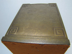 TIFFANY STUDIOS NEW YORK Antique Bronze Bookend 1126 Beautiful Arts & Crafts