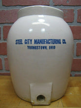 Load image into Gallery viewer, Old STEEL CITY Co YOUNGSTOWN OHIO Stoneware Pottery Water Jug Decanter Crock
