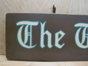 THE TIGRE CHALET Old Wooden Sign Luxury Ski Resort Hotel Motel Advertising