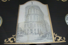 Load image into Gallery viewer, Antique AMERICAN EMPLOYERS&#39; INSURANCE Company BOSTON MASS Reverse Glass Ad Sign
