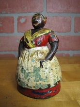 Load image into Gallery viewer, Antique Cook wearing Apron Cast Iron Doorstop Figural Woman Door Stopper Art
