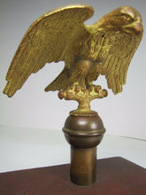 Load image into Gallery viewer, EAGLE Antique Bronze Finial Gold Gilt Decorative Architectural Hardware Element
