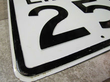 Load image into Gallery viewer, SPEED LIMIT 25 Old Heavy Embossed Steel Sign Miles Per Hour Transportation Ad
