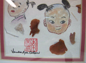 Sandra Lee Cohen "Laughter" Feng Shui Artwork Chinese calligraphy Art