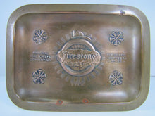 Load image into Gallery viewer, Antique Bronze 1914 Firestone National Fire Chiefs Convention Tray New Orleans
