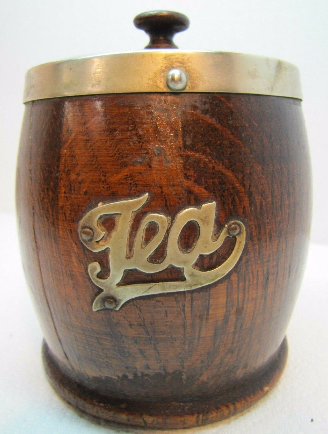 Antique Victorian 19c TEA Caddy Box EPNS Wood Porcelain Ornate Decorative Arts