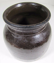 Load image into Gallery viewer, Antique BANSPACH BROS Stoneware Crock old brown decorative art Providence RI
