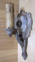 Load image into Gallery viewer, Old Wall Lamp Sconce Decorative Art Light pat pend cast metal made in USA
