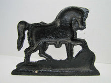 Load image into Gallery viewer, HORSE Cast Iron Doorstop figural book end door stopper decorative art statue
