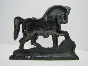 HORSE Cast Iron Doorstop figural book end door stopper decorative art statue