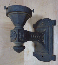 Load image into Gallery viewer, Antique Cast Iron Decorative Art Wall Sconce Light Old Architectural Hardware
